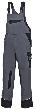 BP® Work & Wash Color Latzhose 1608 559 53, dunkelgrau-schwarz Produktbild
